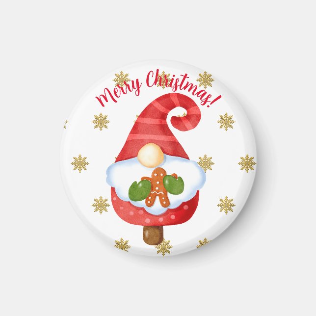 Santa Gnome Magnet (Front)