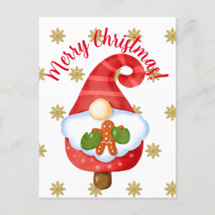 Santa Gnome Postcard