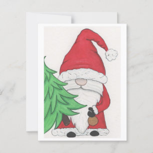 Santa Gnome Postcard