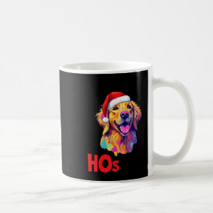 Santa Golden Retriever Dog There's Some Hos In Thi Coffee Mug