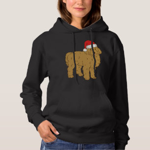 Santa Goldendoodle Winter Christmas Dog Mum Holida Hoodie