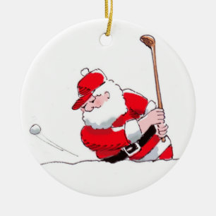 Santa Golf ornament