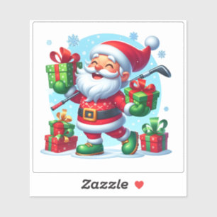 Santa Golfing and Delivering Gifts!