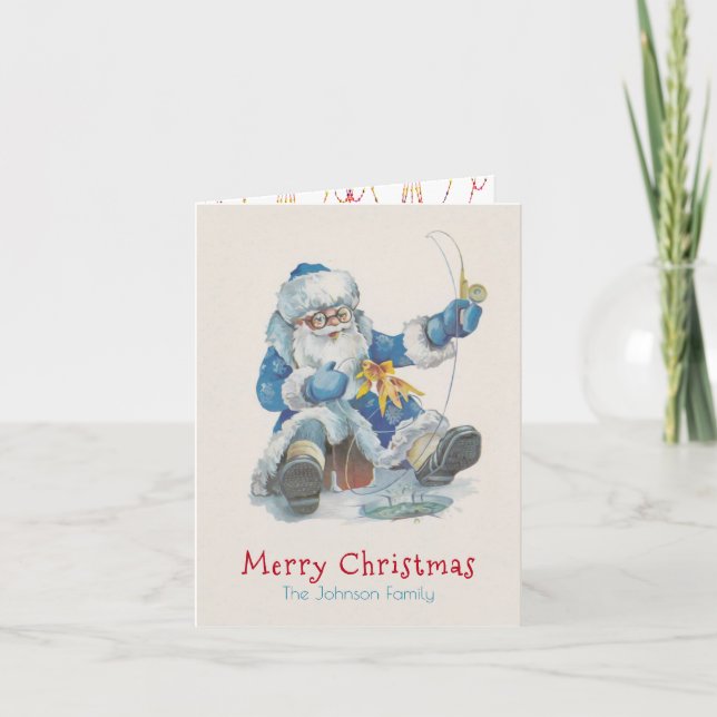 Santa Gone Fishing (PHOTO INSERT) - Card / (Front)