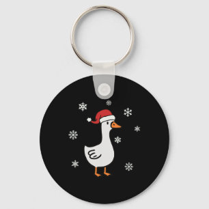Santa Goose On The Loose Merry Goosemas Christmas  Key Ring