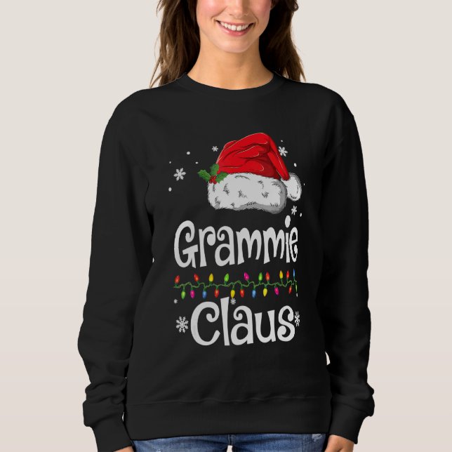 Santa Grammie Claus Christmas Matching Family Sweatshirt (Front)