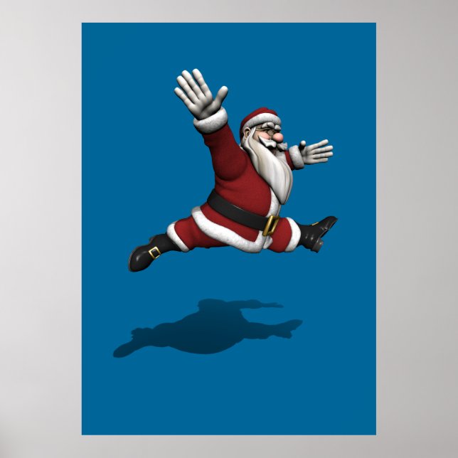 Santa Grand Jete Poster (Front)