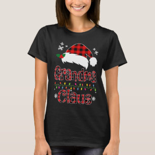 Santa Grandma Claus Christmas Matching Family T-Shirt