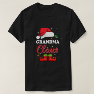 Santa Grandma Claus Matching Family Pyjamas Christ T-Shirt