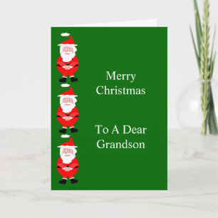 Santa Grandson Christmas Card