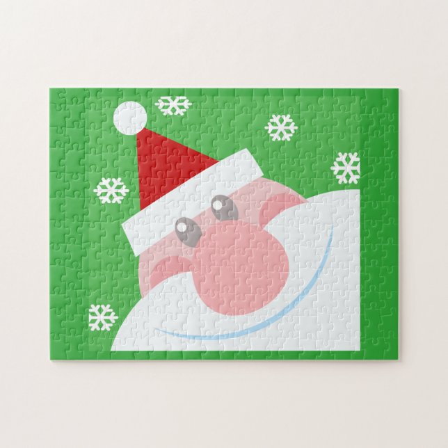 Santa Graphic Jigsaw Puzzle (Horizontal)