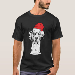 Santa Great Dane Dog Ugly Christmas T-Shirt
