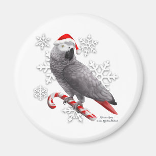 Santa Grey Magnet