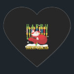 Santa Happy Chrismukkah Funny Hanukkah Christmas Heart Sticker<br><div class="desc">Santa Happy Chrismukkah Funny Hanukkah Christmas</div>