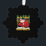 Santa Happy Chrismukkah Funny Hanukkah Christmas Tree Decoration Card<br><div class="desc">Santa Happy Chrismukkah Funny Hanukkah Christmas</div>