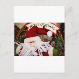 SANTA HAPPY HOLIDAYS HOLIDAY POSTCARD