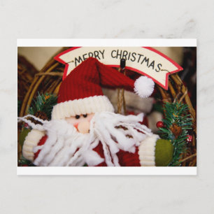 SANTA HAPPY HOLIDAYS HOLIDAY POSTCARD