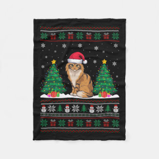 Santa Hat A  Fleece Blanket