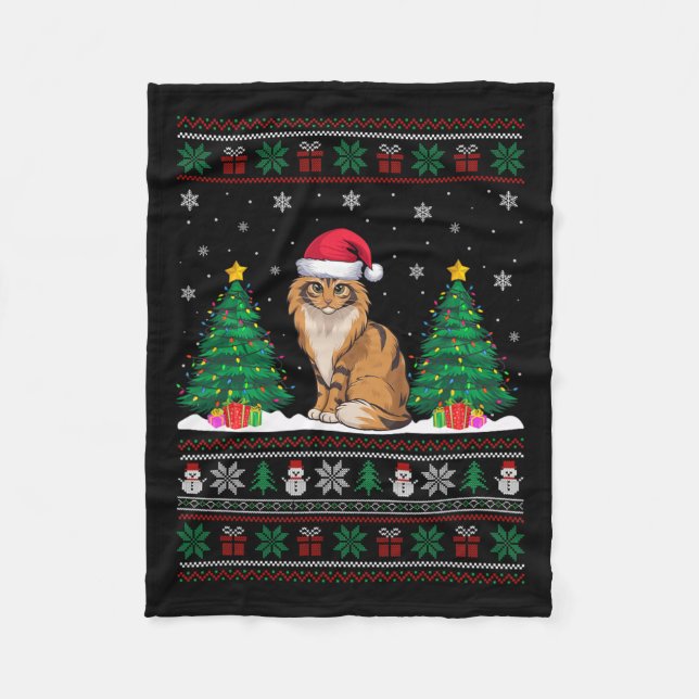Santa Hat A  Fleece Blanket (Front)