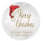 Santa Hat and Snowflake Christmas Stickers