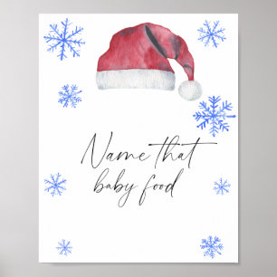 Santa hat - Baby name that food Poster