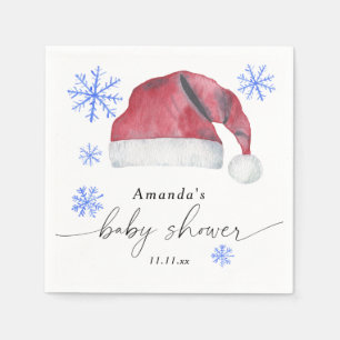 Santa Hat - baby shower  Napkin