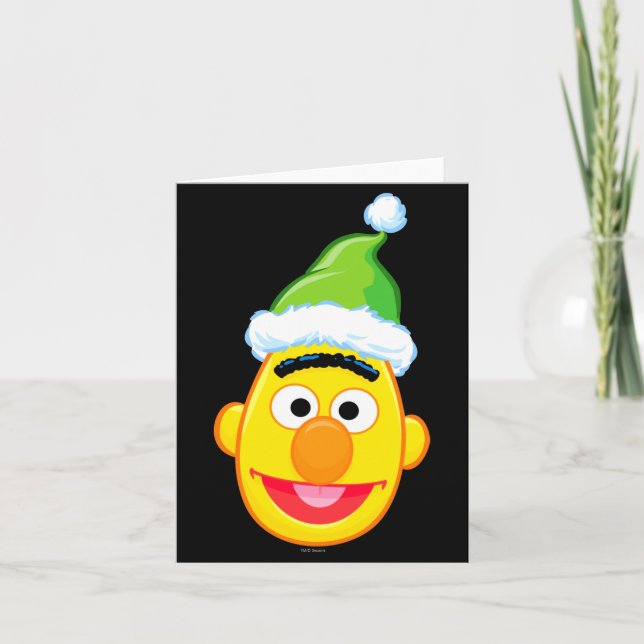 Santa Hat Bert  Card (Front)