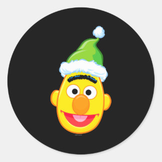 Santa Hat Bert Classic Round Sticker