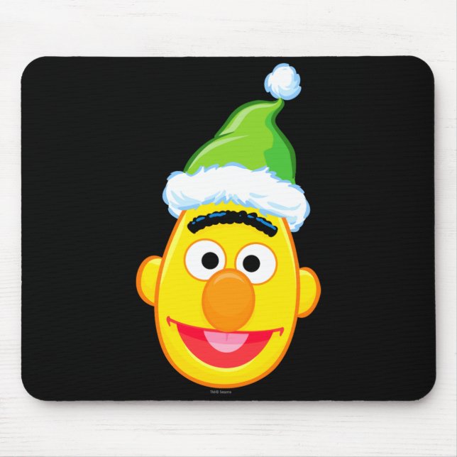 Santa Hat Bert  Mouse Pad (Front)