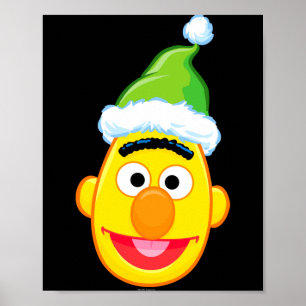 Santa Hat Bert Poster