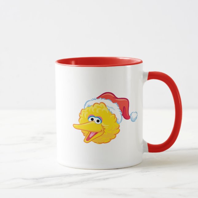 Santa Hat Big Bird Mug (Right)