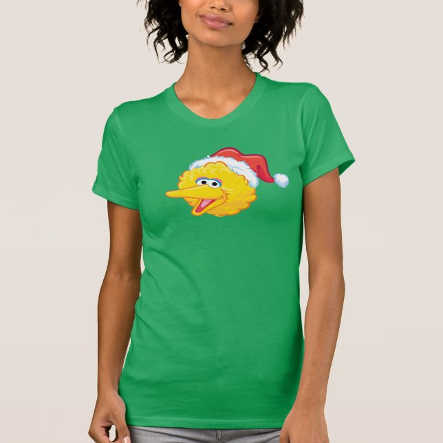 Santa Hat Big Bird T-Shirt (Front)