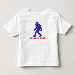 Santa Hat Bigfoot Toddler T-Shirt