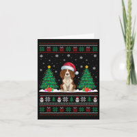 Santa Hat Brittany Spaniel Dog Xmas Tree Lights Ug