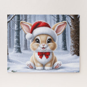 Santa Hat Bunny Puzzle