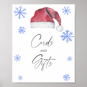 Santa hat - CARDS AND GIFTS Poster