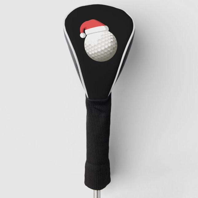 Santa Hat Christmas Golf Golf Head Cover (Front)