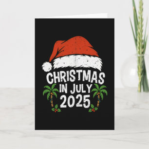 Santa Hat Christmas In July 2025 Family Vacation S Card