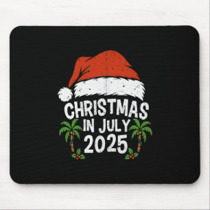 Santa Hat Christmas In July 2025 Family Vacation S Mouse Pad