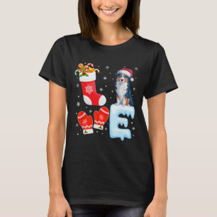Santa Hat Christmas Stocking Holiday Australian Sh T-Shirt