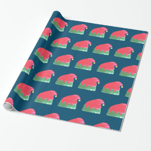 Santa hat Christmas Wrap Wrapping Paper