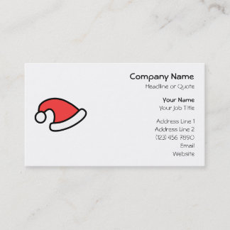Santa Hat Design. Business Card