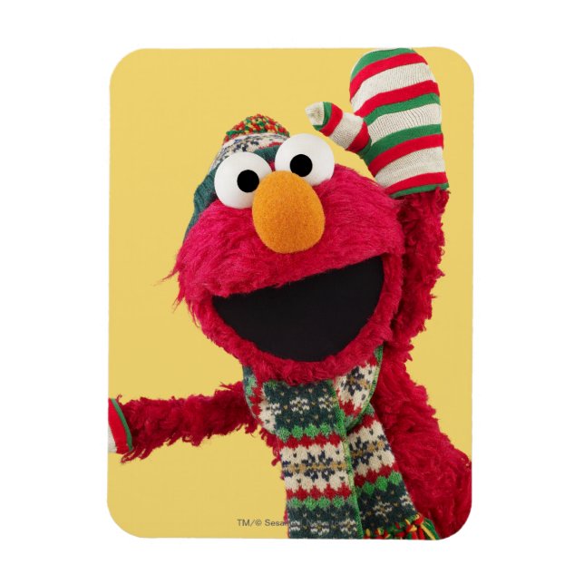 Santa Hat Elmo Magnet (Vertical)