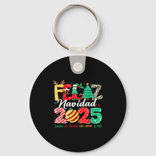 Santa Hat Family Christmas Matching Funny Feliz Na Key Ring
