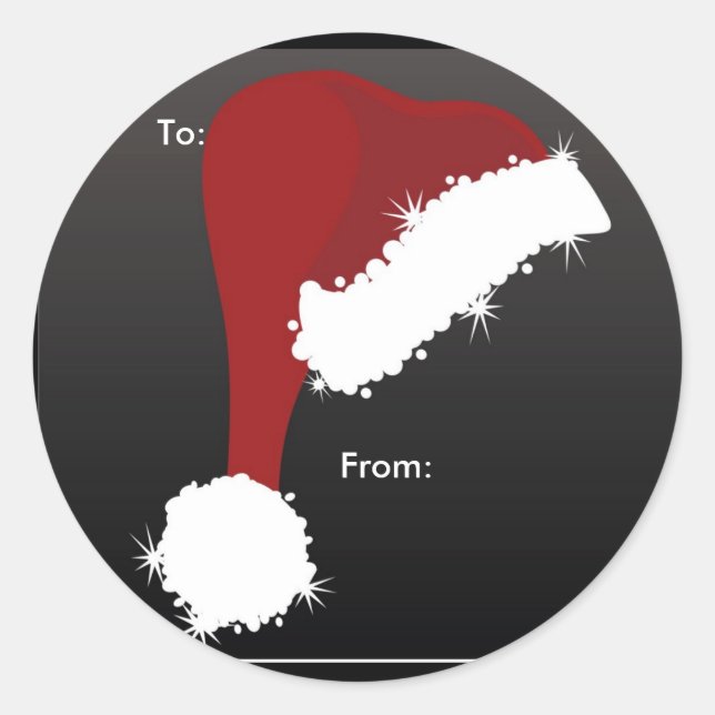 Santa Hat gift tags (Front)