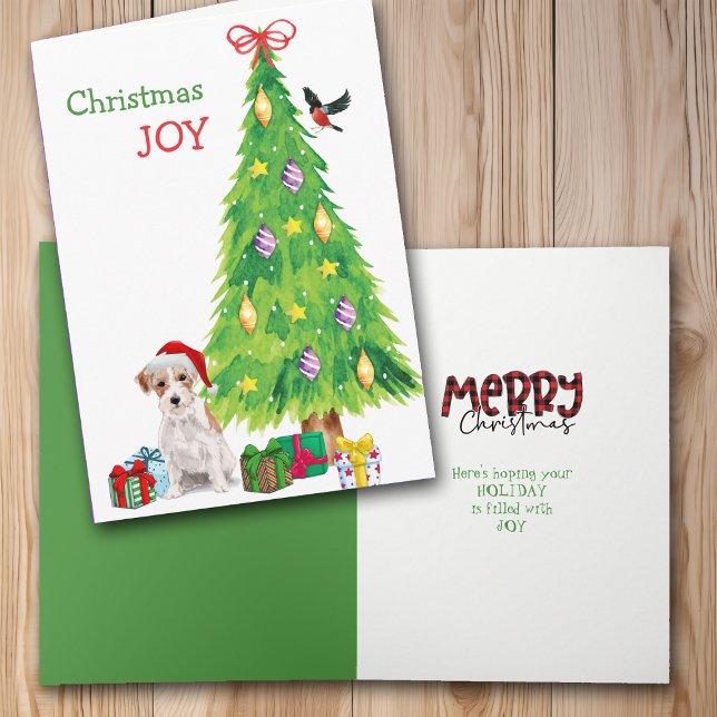 Santa Hat Jack Russell Terrier and Holiday Tree (Creator Uploaded)