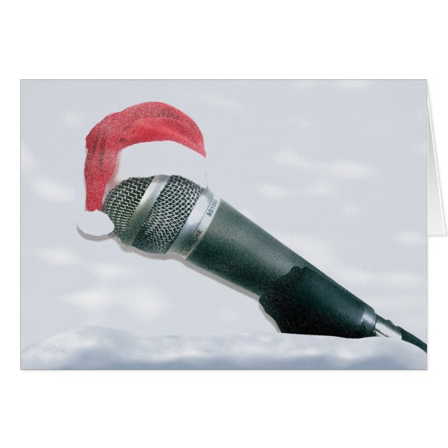 Santa hat old Microphone (Front Horizontal)