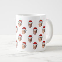 Santa Hat Personalised Face 2 Photo Christmas Gift