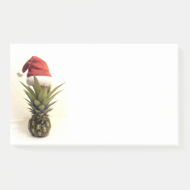 Santa Hat Pineapple Jumbo Post-It Notes (Front)