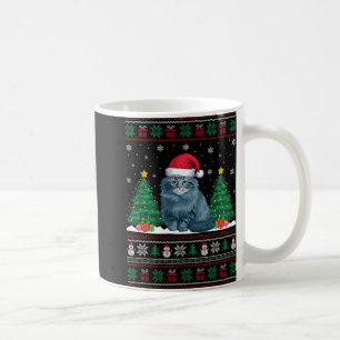 Santa Hat Ragdoll Cat Christmas Tree Lights Ugly S Coffee Mug